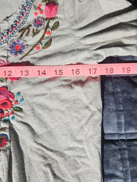 Sundance Boho Embroidered Tunic Dress, S, Floral, Cotton, Coastal Cowgirl, Folk - Picture 6 of 10